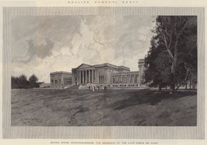 Englische Häuser, Stowe House, Buckinghamshire, die Residenz des verstorbenen Comte de Paris