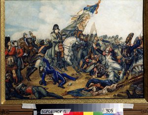 Napoleon I. in der Schlacht von Waterloo am 18. Juni 1815