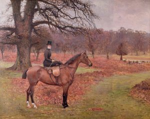 Lady Mabel Bridgeman auf Claribel, 1885 von Charles Augustus Henry Lutyens