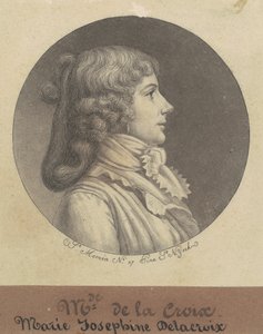 Marie Josephine Delacroix von Charles B. J. Févret de Saint Mémin