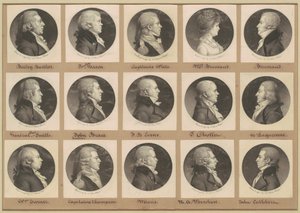 Saint-Mémin Sammlung von Porträts, Gruppe 16 von Charles B. J. Févret de Saint Mémin