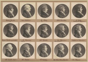 Saint-Mémin Sammlung von Porträts, Gruppe 28 von Charles B. J. Févret de Saint Mémin