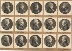 Saint-Mémin Sammlung von Porträts, Gruppe 31 von Charles B. J. Févret de Saint Mémin