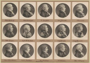 Saint-Mémin Porträtsammlung, Gruppe 34 von Charles B. J. Févret de Saint Mémin