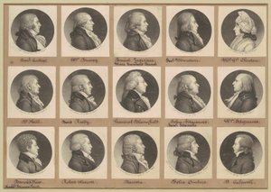 Sammlung von Porträts von Saint-Mémin, Gruppe 8 von Charles B. J. Févret de Saint Mémin