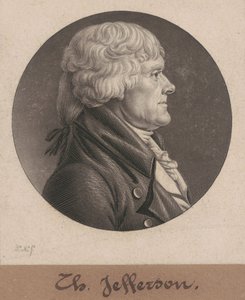 Thomas Jefferson von Charles B. J. Févret de Saint Mémin