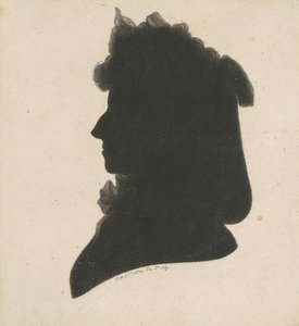 Unbekannte weibliche Silhouette
