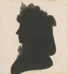 Unbekannte weibliche Silhouette