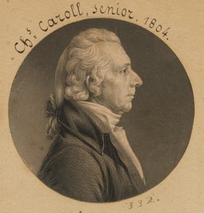 Charles Carroll von Charles Balthazar Julien Févret de Saint-Mémin