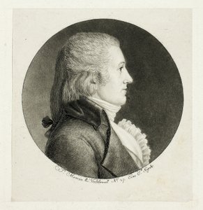 Profilporträt, Blake von Charles Balthazar Julien Févret de Saint Mémin