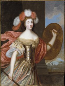 Porträt von Olympia Mancini, Gräfin von Soissons als Athena von Charles Beaubrun