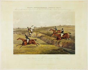 Dick Christians letzter Sturz, aus dem großen Leicestershire-Steeplechase von Charles Bentley