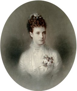 Porträt der Kaiserin Maria Fjodorowna von Russland, 1890er Jahre von Charles Bergamasco