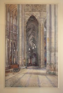 Innenraum der Kathedrale von Beauvais von Charles Bernier