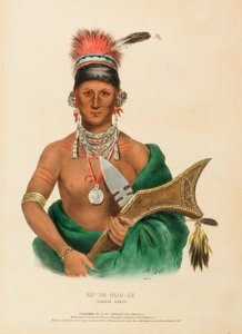 AP-PA-NOO-SE. SAUKIE HÄUPTLING, aus Geschichte der Indianerstämme Nordamerikas von Charles Bird King