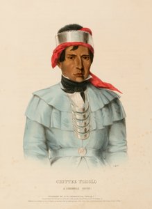 CHITTEE-YOHOLO. Ein Seminolen-Häuptling, aus der Geschichte der Indianerstämme Nordamerikas