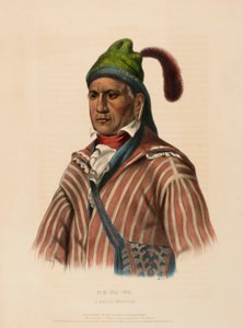ME-NA-WA. Ein CREEK Krieger, aus der Geschichte der Indianerstämme Nordamerikas