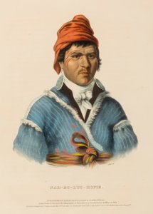 NAH-ET-LUC-HOPIE, aus Geschichte der Indianerstämme Nordamerikas von Charles Bird King