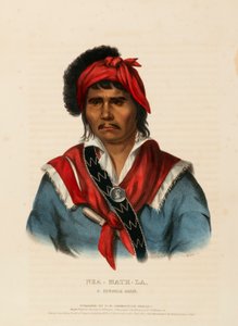 NEA-MATH-LA, ein Seminolen-Häuptling, aus Geschichte der Indianerstämme Nordamerikas von Charles Bird King