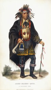 Okee-Makee-Quid, ein Chippeway-Häuptling, 1854 von Charles Bird King