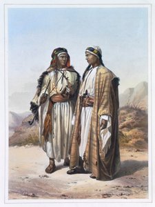 Ein Mahazi und ein Soualeh Beduine, 1848