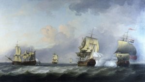 Die Eroberung der französischen Handelsschiffe 