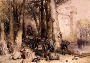 Das Lager des Königs von Charles Cattermole