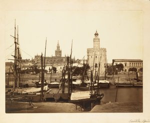 Kathedrale, Torre del Oro und Guadalquivir-Fluss, Sevilla