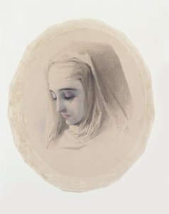 Kopfstudie für Klostergedanken, 1851 von Charles Collins