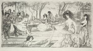 Die Gitarristin von Charles Edward Conder