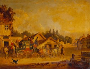 Die Ankunft der York nach London Royal Mail von Charles Cooper Henderson