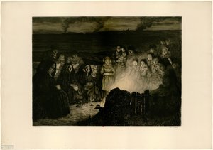 Die Feuer von Sankt Johann (Probe b) von Charles Cottet