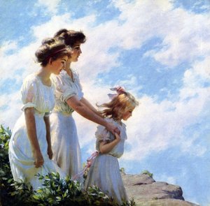 Auf der Klippe von Charles Courtney Curran