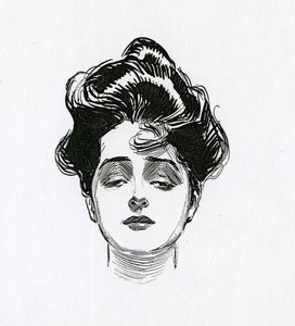 Ein Gibson-Mädchen, ca. 1902