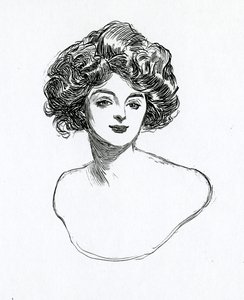 Ein Gibson-Mädchen, ca. 1902