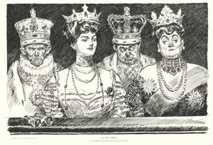 In der Oper, wenn die Frauen Kronen tragen, warum sollten die Männer das nicht auch? von Charles Dana Gibson