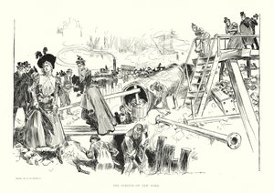 Die Straßen von New York (Lithographie) von Charles Dana Gibson