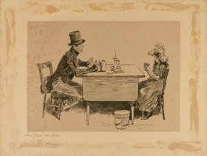 Tom Pinch und seine Schwester, aus "Martin Chuzzlewit"