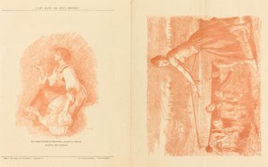 La Meule; Jeune premier! [recto] von Charles Decaux after John Lewis Brown