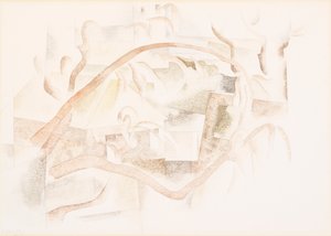 Bermuda: Dächer durch Bäume von Charles Demuth