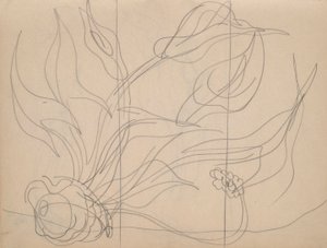 Skizzenbuch: 36 Seiten insgesamt, mit 28 Skizzen (einschließlich Studien für Demuth) von Charles Demuth