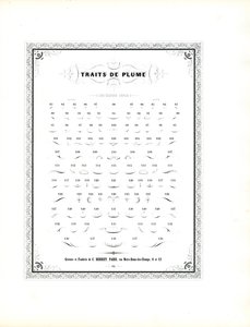 Kalligraphische Federverzierungen - Zweite Serie von Charles Derriey