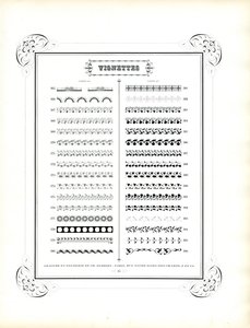 Sammlung von floralen und geometrischen Zierbändern von Charles Derriey