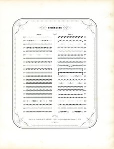 Sammlung von Zierrahmen und Vignetten