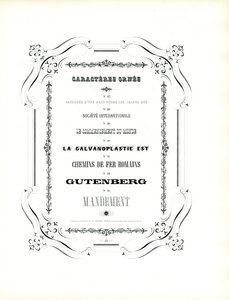Dekorierte Schriftarten mit geschwungenem Rahmen