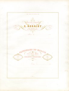 Elegante Briefköpfe für Geschäftskorrespondenz von Charles Derriey