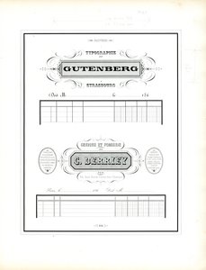 Repräsentative Briefköpfe für Typografie und Schriftgießerei