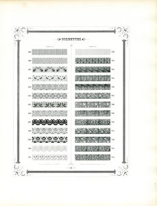 Musterkatalog dekorativer Ränder und Zierlinien von Charles Derriey