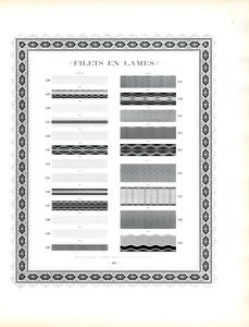 Typografische Musterregeln mit ovalem Rahmen von Charles Derriey