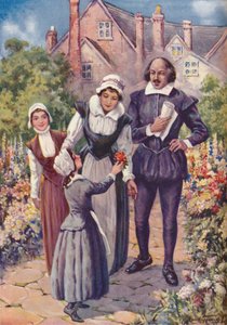 William Shakespeare - Eine zarte Blüte für den König der Dichter, um 1925 von Charles Dudley Tennant